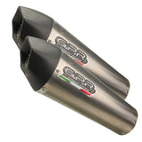 GPR Exhaust System Yamaha Fjr 1300 2017/20 e4 Pair Homologated slip-on exhaust catalized GP Evo4 Titanium