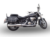 GPR Exhaust System Yamaha Xvs 1300 Midnight Star 2006/14 Homologated slip-on exhaust Inox Bomb