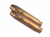 GPR Exhaust System Honda Africa Twin 650 Rd03 1988/89 Double universal Homologated silencer without link pipes Deeptone Bronze Cafè Racer