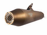 GPR Exhaust System Yamaha Xv 1100 Virago 1986/1999 Universal Homologated silencer without link pipe Ultracone Bronze Cafè Racer