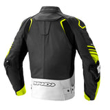 Spidi IT Bolide CE Leather Jkt Blk Fluo Yell