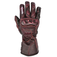 Spada Leather Gloves Swain Manx CE Ladies Red/Black