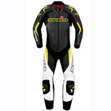Spidi IT Supersport Wind Pro CE Leather Suit-Black/White/Yel