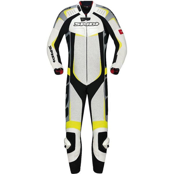 Spidi IT Track Wind Pro CE Leather Suit-Yellow Fluo