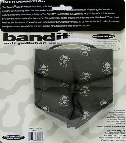 Respro  Bandit Scarf - Skull Design Black
