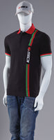 Sidi Casuals Polo Shirt-Strip Black