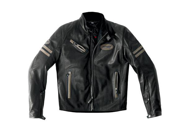Spidi IT ACE Leather Jacket-Black/Brown