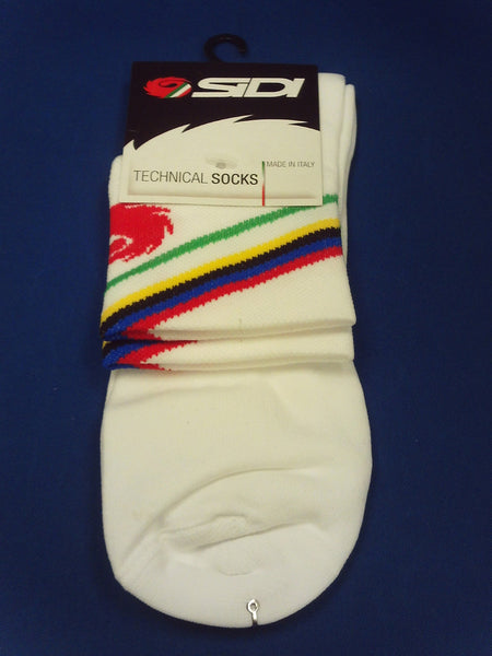Sidi Socks Rainbow White-Special Order