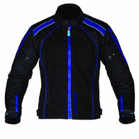 Spada Textile Jacket Plaza WP Black/Yam Blue