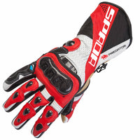 Spada Leather Gloves Predator II Black/Red