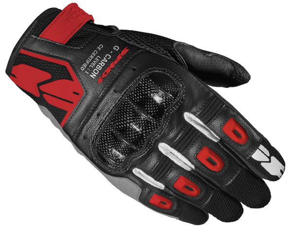 Spidi GB G-Carbon CE Gloves Blk Red