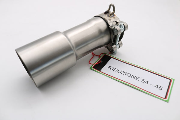 GPR Exhaust System Cafè Racer Accessorio - tubo adattatore 54 > 45 Link pipe adaptor from Diam 54 To Diam 45 Accessorio - Accessory
