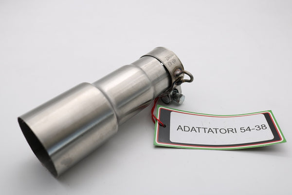 GPR Exhaust System Cafè Racer Accessorio - tubo adattatore 54 > 38 Link pipe adaptor from Diam 54 To Diam 38 Accessorio - Accessory
