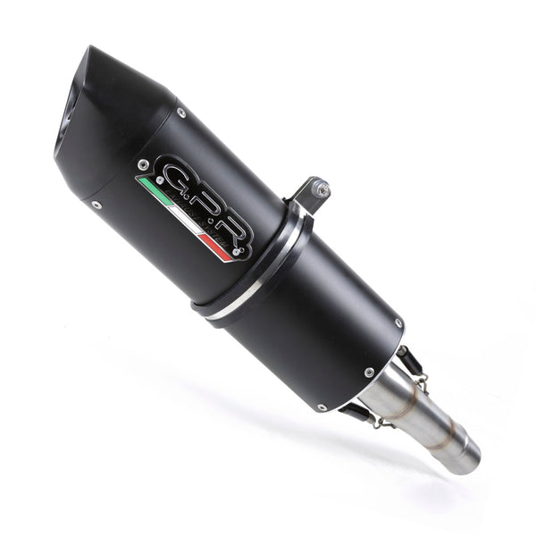 GPR Exhaust System Ducati Hypermotard 796 2010/12 Homologated silencer with mid-full line Furore Nero