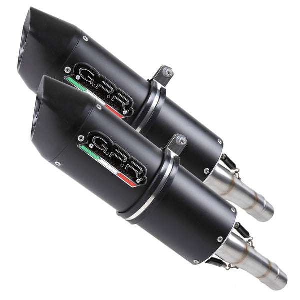 GPR Exhaust System Suzuki Hayabusa 1300 2001/06 Pair Homologated slip-on exhaust Furore Nero