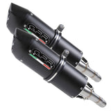 GPR Exhaust System Husqvarna Te 630 E - Sms - Smr2010/14 Pair Homologated slip-on exhaust catalized Furore Nero