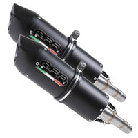 GPR Exhaust System Ducati Monster 695 2006/08 Pair of Homologated slip-on exhaust catalized Furore Nero