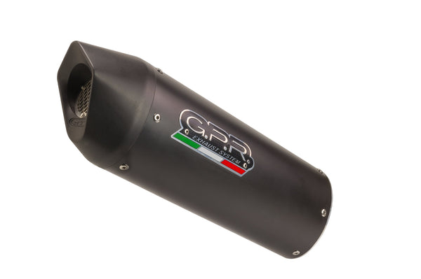 GPR Exhaust System Royal Enfield Continental 650 2019/20 e4 Homologated slip-on exhaust catalized Furore Evo4 Nero