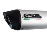 GPR Exhaust System Tuning Furore alluminio L.310mm 90 X 120mm Universal racing silencer without link pipe Furore alluminio