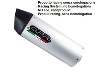 GPR Exhaust System Tuning Furore alluminio L.280mm 90 X 120mm Universal racing silencer without link pipe Furore alluminio