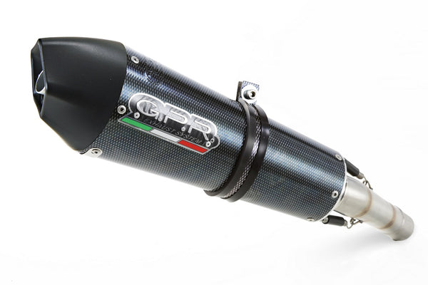 GPR Exhaust System Moto Guzzi Stelvio 1200 8V 2011/17 Homologated slip-on exhaust catalized Gpe Ann. Poppy