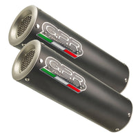 GPR Exhaust System Ducati Monster 696 2008/14 Pair of Homologated slip-on exhaust catalized M3 Black Titanium