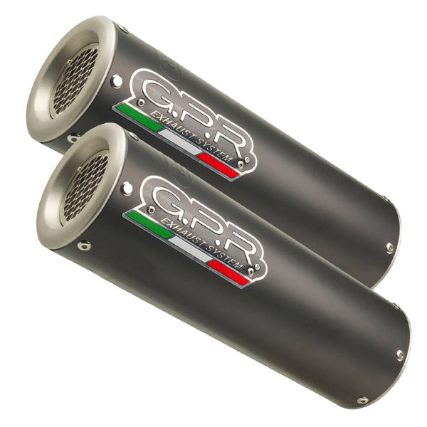 GPR Exhaust System Ducati Monster 796 2010/14 Pair of Homologated slip-on exhaust catalized M3 Black Titanium