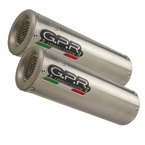 GPR Exhaust System Ducati 1098 2006-12 Pair of Homologated slip-on exhaust catalized M3 Inox 