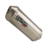 GPR Exhaust System Honda Cbf 500 2004/07 Homologated slip-on exhaust catalized Satinox 