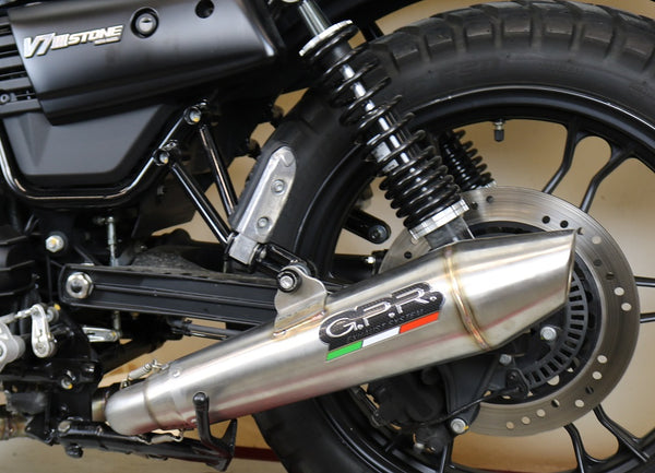 GPR Exhaust System Moto Guzzi V7 III Special-St-Carb 2017/18 Racing full line exhaust Vintacone
