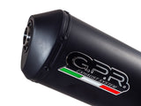 GPR Exhaust System Kawasaki Er 6 N - F 2005/11 Homologated slip-on exhaust Ghisa 