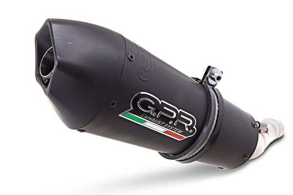 GPR Exhaust System Ducati Hypermotard 821 2013/16 Homologated slip-on exhaust catalized Gpe Ann. Black Titaium