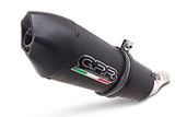 GPR Exhaust System Ducati Hypermotard 796 2010/12 Homologated silencer with mid-full line Gpe Ann. Black Titaium