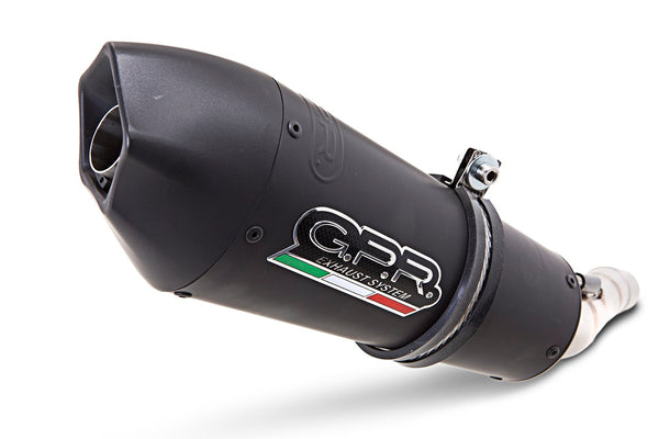GPR Exhaust System Bmw R 1200 Rt 2015/16 Homologated slip-on exhaust Gpe Ann. Black Titaium