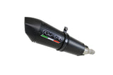 GPR Exhaust System Gilera Gp 800 2in1 2008/13 Homologated silencer with mid-full line Gpe Ann. Black Titaium