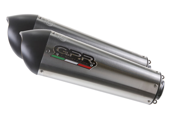 GPR Exhaust System Ktm Lc8 950 Adventure-S 2003/07 Pair of homologated bolt-on silencers Gpe Ann. Titaium