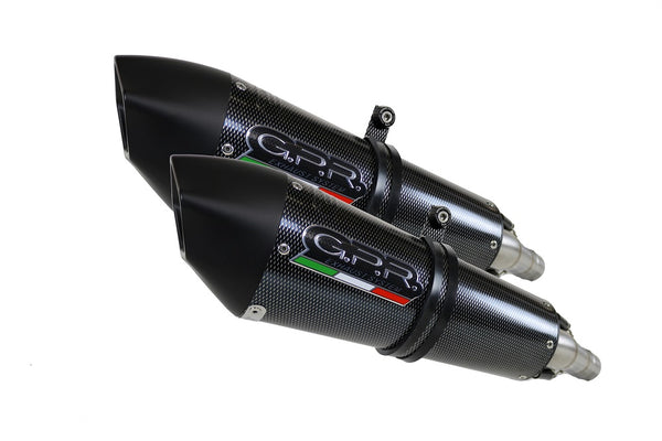 GPR Exhaust System Honda Cbf 1000 2006/09 Pair Homologated slip-on exhaust Gpe Ann. Poppy