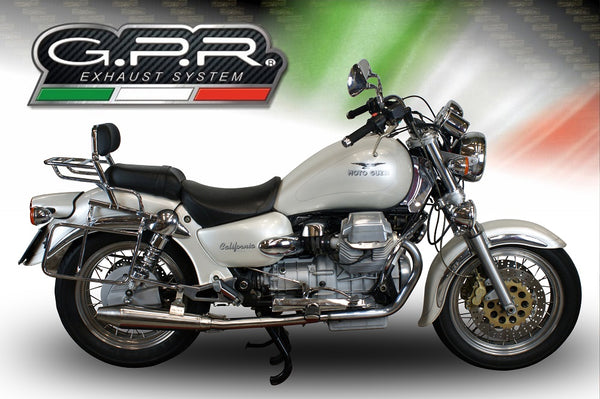 GPR Exhaust System Moto Guzzi California 1100 1997/2002 Pair Homologated slip-on exhaust Vintacone