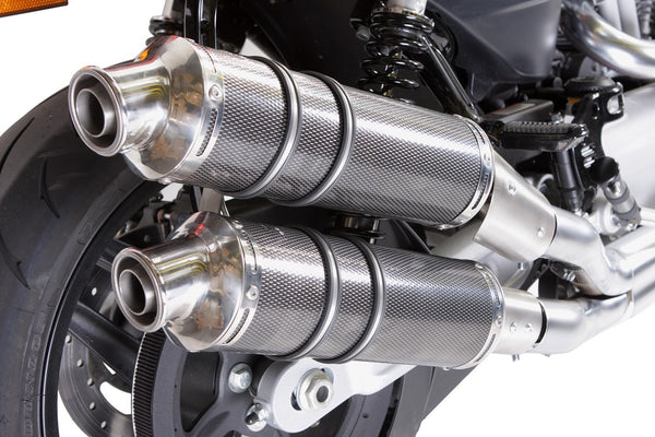 GPR Exhaust System Harley Davidson Xr 1200 Pair Homologated slip-on exhaust Poppy Tondo